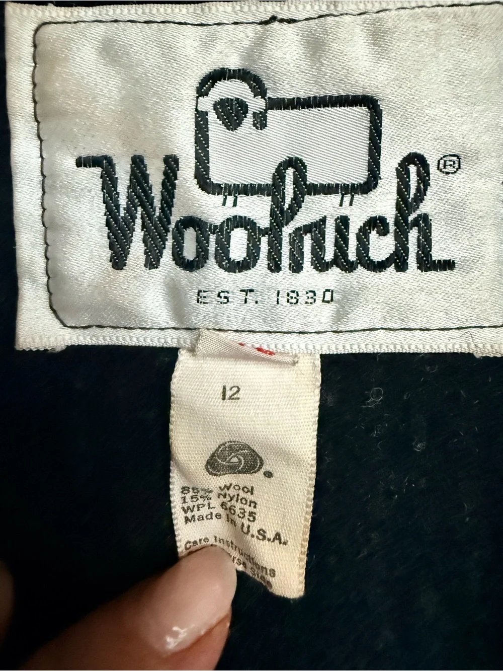 VTG Woolrich Men’s Wool Mackinaw Buckle Back Full Zip Vest Jacket USA Sz 48